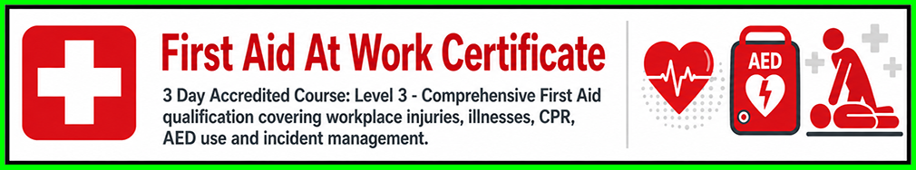 First Aid at Work Accredited Qualification Course